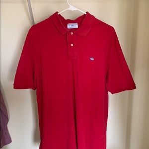 Southern tide red polo